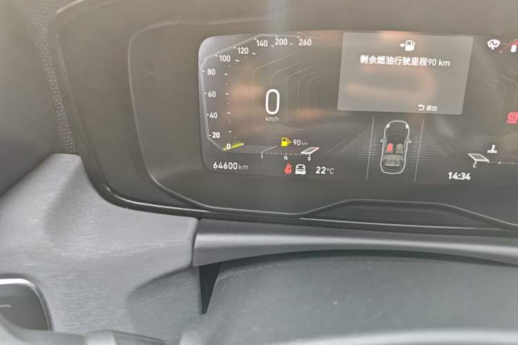 Used Lynk & Co 02 2021 2.0TD Automatic Two-Wheel Drive Zhaoshang Champion Edition Odometer Close Up