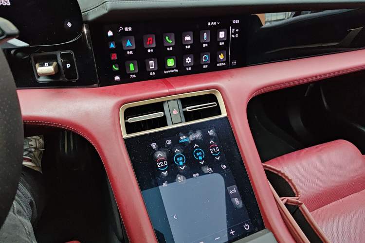 Used Porsche Taycan 2022 Taycan Audio And AC Panel