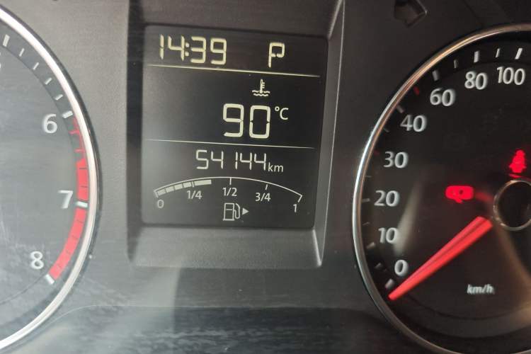 Used Volkswagen Polo 2014 1.4L Automatic Comfort Edition Odometer Close Up