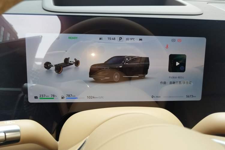 Used Hima AITO M8 2025 Extended-Range Ultra Version 53.4 kWh 6-Seater Edition Instrument Cluster