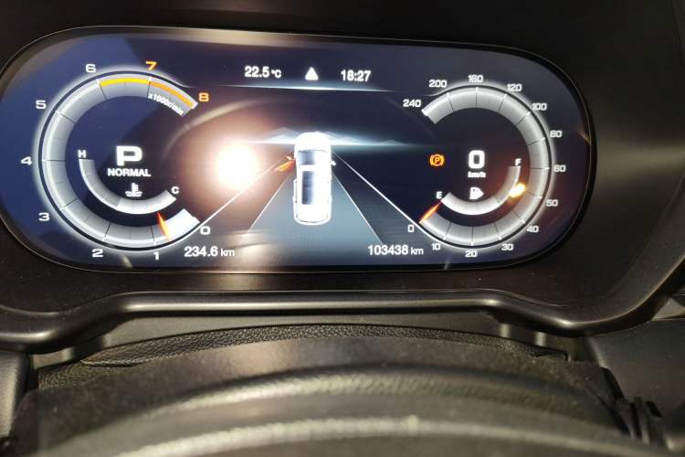 Used GAC Trumpchi GS4 2020 270T Automatic Luxury Smart Connectivity Version Odometer Close Up