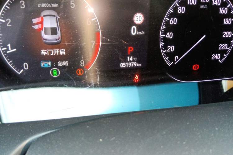 Used Honda Accord 2022 260TURBO Phantom Night · Prestige Edition Odometer Close Up