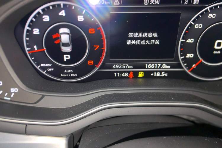 Used Audi A4L 2018 30th Anniversary Edition 40 TFSI Fashion Model Odometer Close Up