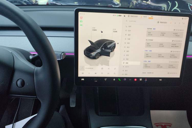 Used Tesla Model Y 2024 Rear-Wheel-Drive Version Audio And AC Panel