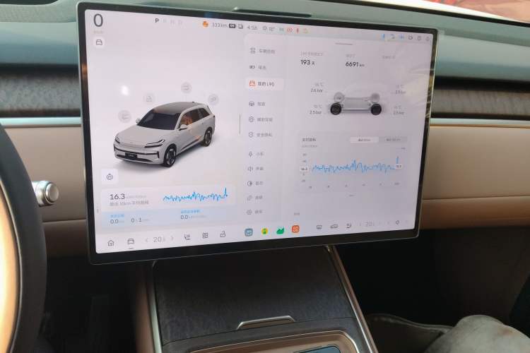 Used ONVO Luxeed L90 2025 Model—Max Six-Seater Version Audio And AC Panel