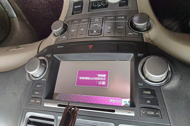 Used Toyota Highlander 2009 3.5L 4x4 7-Seater Luxury Edition Audio And AC Panel