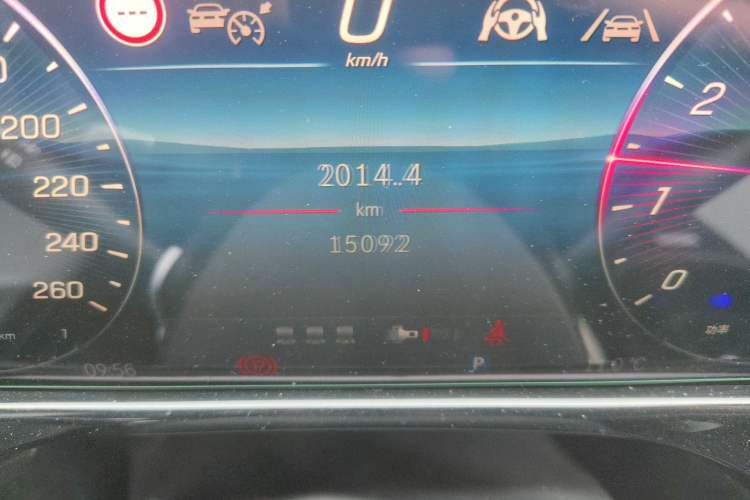 Used Mercedes-Benz E-Class 2024 E 300 L Luxury Model Odometer Close Up