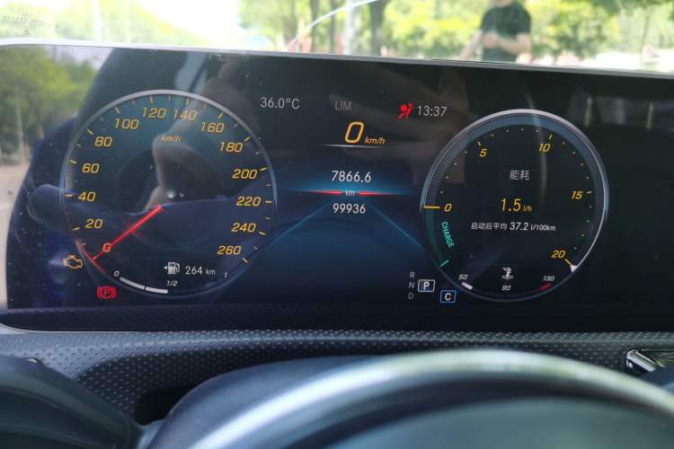 Used Mercedes-Benz A-Class 2020 A 200 L Odometer Close Up