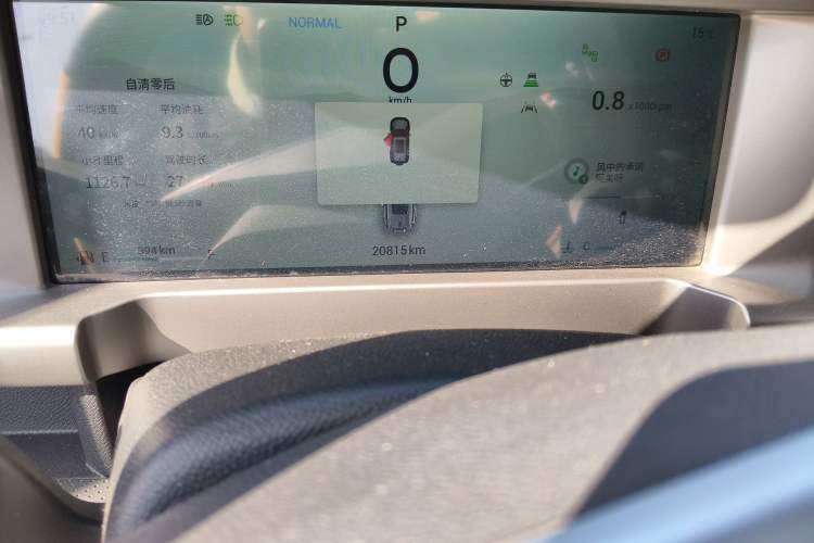 Used JETOUR Traveler 2023 2.0T Four-Wheel Drive Conqueror Odometer Close Up