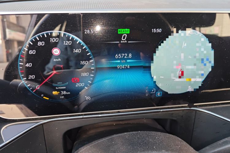 Used Mercedes-Benz EQC 2020 EQC 350 4MATIC Odometer Close Up