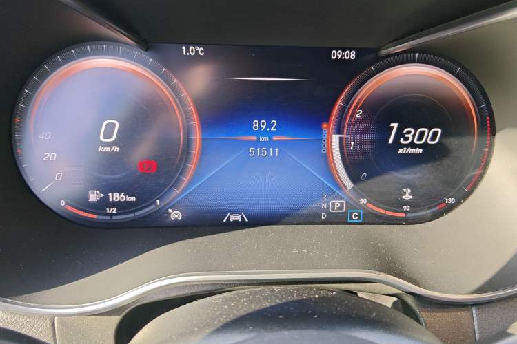 Used Mercedes-Benz GLC Coupe 2020 GLC 300 4MATIC Coupe SUV Odometer Close Up