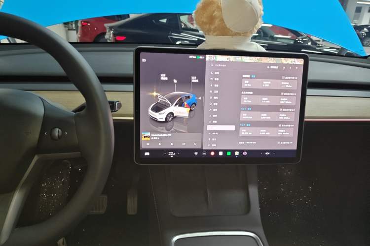 Used Tesla Model Y 2022 Revised Version Rear-Wheel Drive Audio And AC Panel