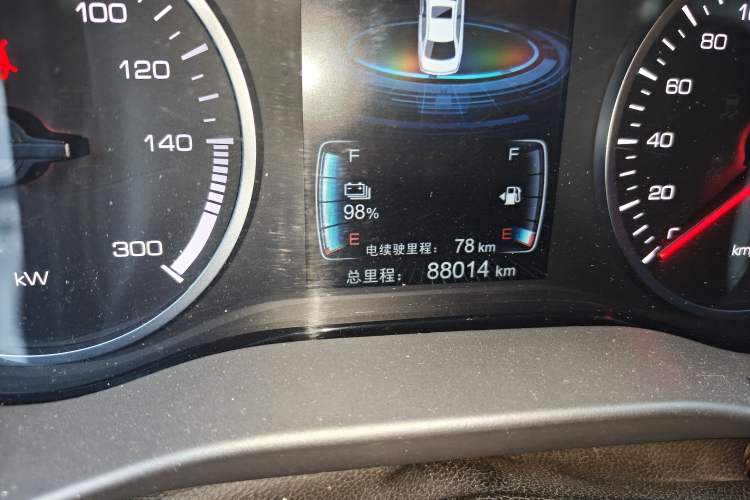 Used BYD Qin New Energy 2017 Qin 1.5T 100 Odometer Close Up