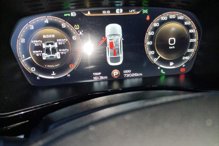 Used Geely Auto Monjaro 2019 350T Yuxingzhe Odometer Close Up