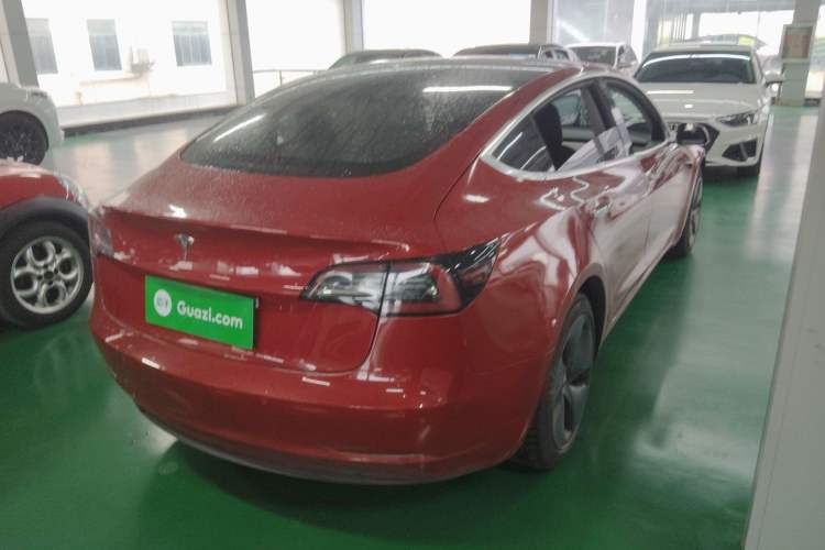 Used Tesla Model 3 2019 Long-Range Rear-Wheel-Drive Version Rear Right 45 Deg