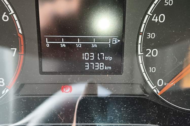 Used Jetta VS5 2024 280TSI Manual Pioneer Edition Odometer Close Up