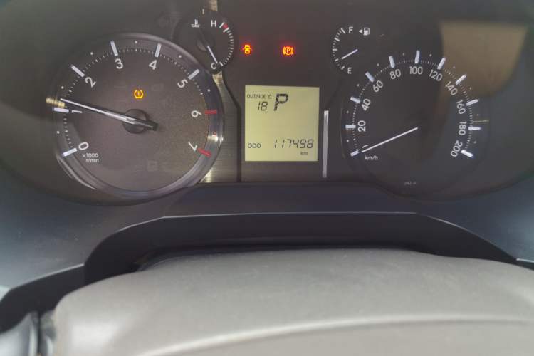 Used Toyota Prado  Odometer Close Up