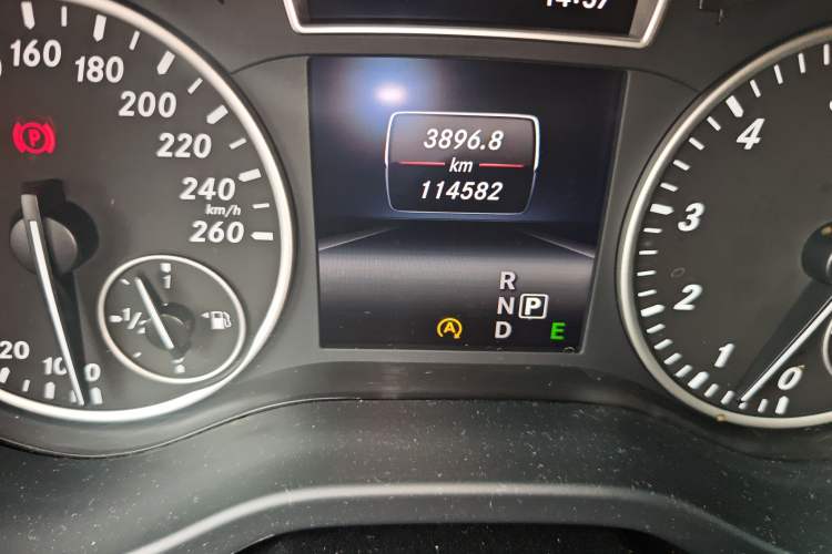 Used Mercedes-Benz A-Class 2015 A 180 Standard Model Odometer Close Up