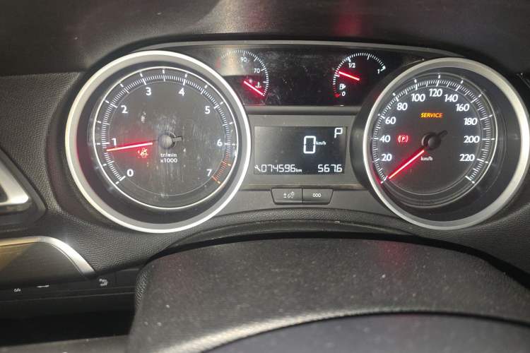 Used Peugeot 408 2014 1.8L Automatic Luxury Edition Odometer Close Up