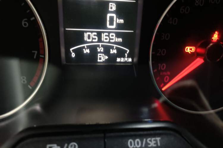 Used Volkswagen Polo 2016 1.6L Automatic Comfort Model Odometer Close Up