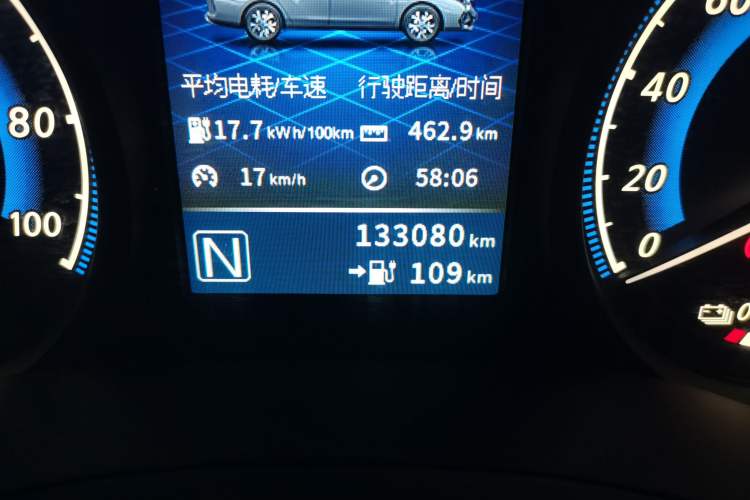 Used Venucia D60EV 2020 Standard Range Smart Drive Edition Odometer Close Up