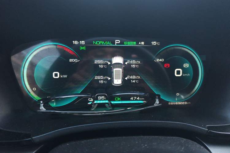 Used BYD Song PLUS New Energy 2021 EV Deluxe Model Instrument Cluster