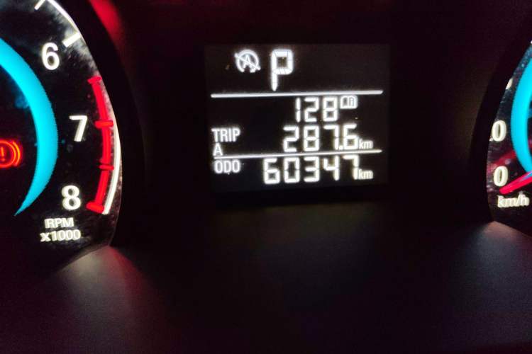 Used Chevrolet Cavalier 2019 320 Automatic Xinyue Edition Odometer Close Up