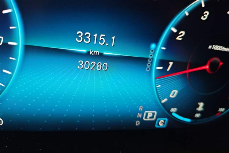 Used Mercedes-Benz GLC Coupe 2020 GLC 260 4MATIC Coupe SUV Odometer Close Up