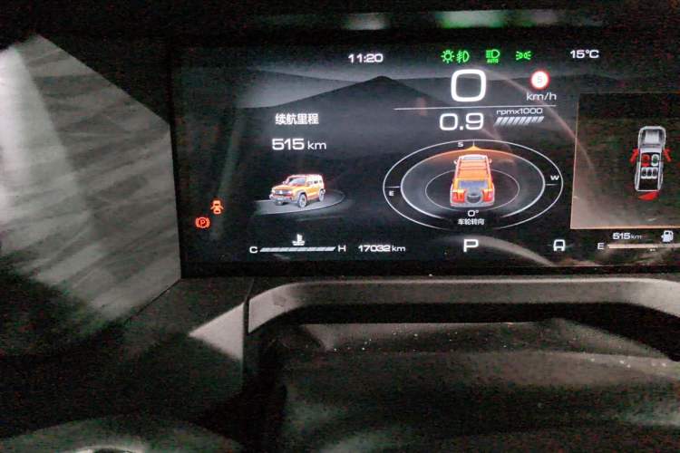 Used Tank 300 2024 2.0T Conqueror Odometer Close Up