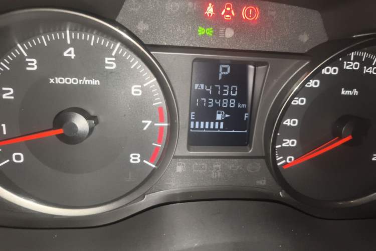 Used Subaru XV 2014 2.0i Luxury Edition Odometer Close Up