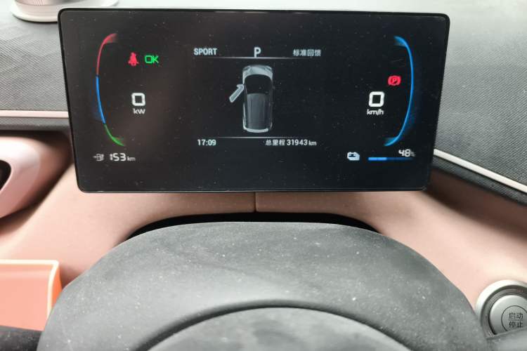 Used BYD Seagull 2023 Active Version Odometer Close Up