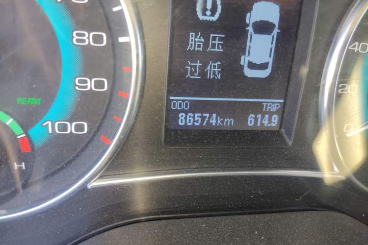 Used Great Wall C30 New Energy 2017 EV Enjoyment Model Odometer Close Up