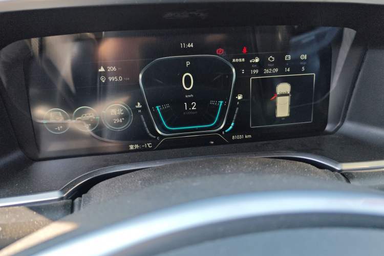 Used BAIC Off-Road BJ40 2019 2.3T Automatic Four-Wheel Drive Urban Hunter Edition Premium Model China VI Emission Standard Odometer Close Up