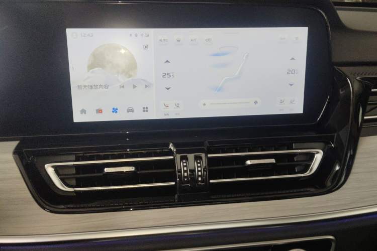 Used Hongqi HS5 2025 2.0T Two-Wheel Drive Flagship Pro Edition Audio And AC Panel