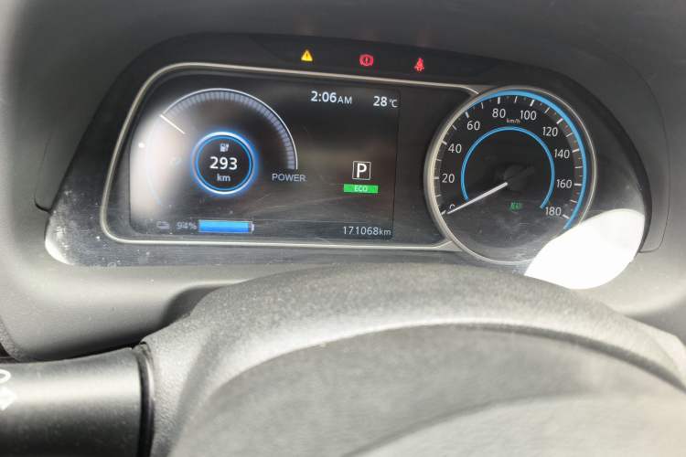 Used Nissan Sylphy EV 2018 Smart Edition Odometer Close Up