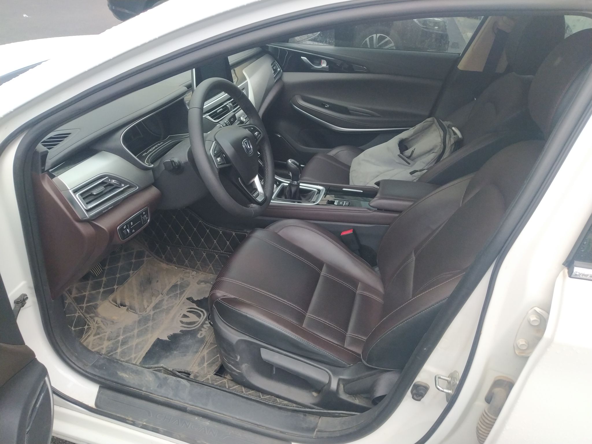 Переднее сиденье в автомобиле