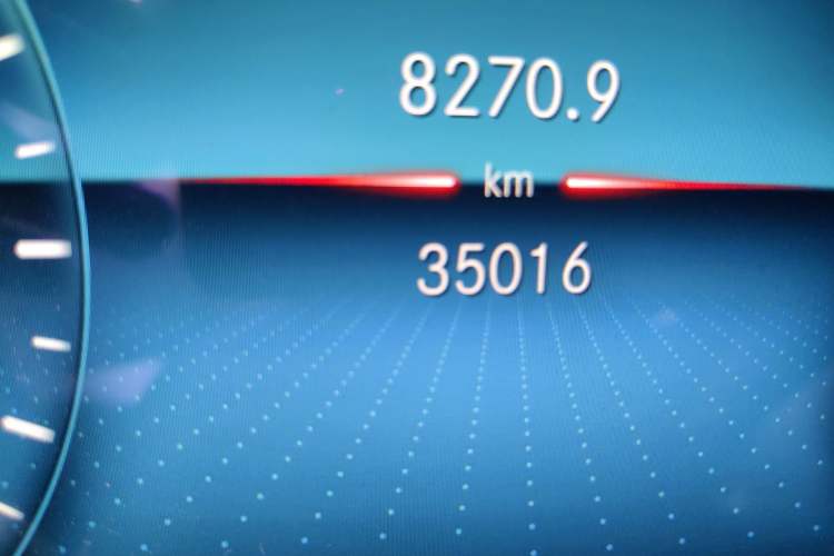 Used Mercedes-Benz E-Class 2023 E 300 L Sporty and Stylish Model Odometer Close Up