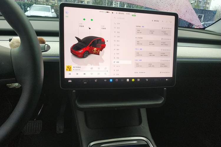 Used Tesla Model Y 2024 Rear-Wheel-Drive Version Audio And AC Panel