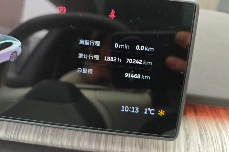 Used Nio ET7 2022 100kWh First Edition Odometer Close Up