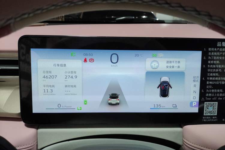 Used Geometry E Firefly 2024 401 km Fluorescent Instrument Cluster