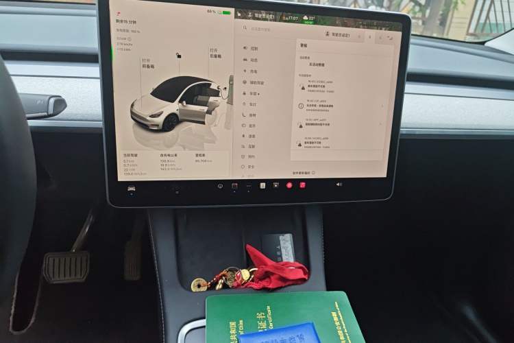 Used Tesla Model Y 2024 Rear-Wheel-Drive Version Audio And AC Panel