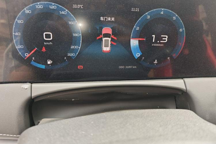 Used JETOUR X70 PLUS 2021 Revised Version 1.5T Manual 5-Seater Odometer Close Up