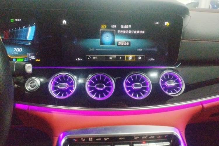 Used Mercedes-Benz AMG GT 2023 AMG GT 50 Four-Door Coupe Audio And AC Panel