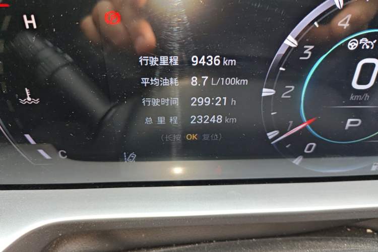 Used GAC Trumpchi EMKOO 2022 1.5T Supernova Pro Edition Odometer Close Up