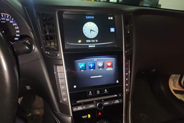 Used Infiniti Q50L 2015 2.0T Comfort Edition Audio And AC Panel