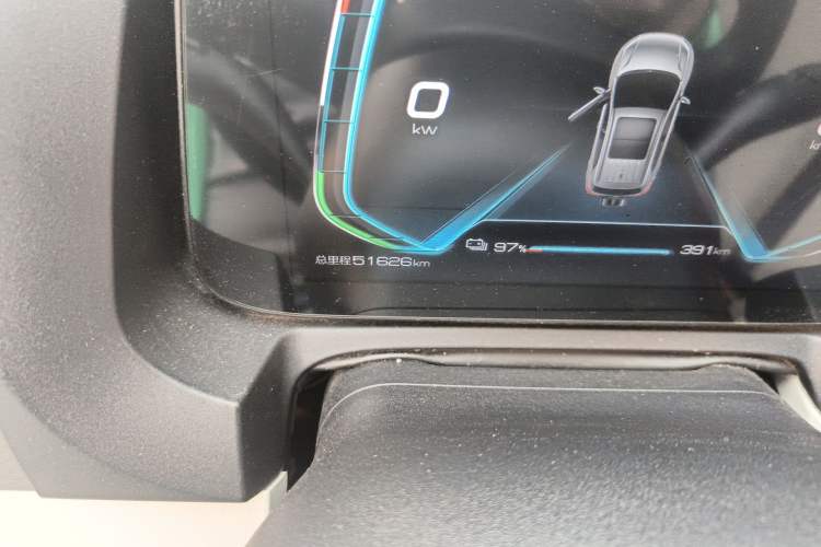 Used BYD Yuan Pro 2023 401KM Luxury Version Odometer Close Up