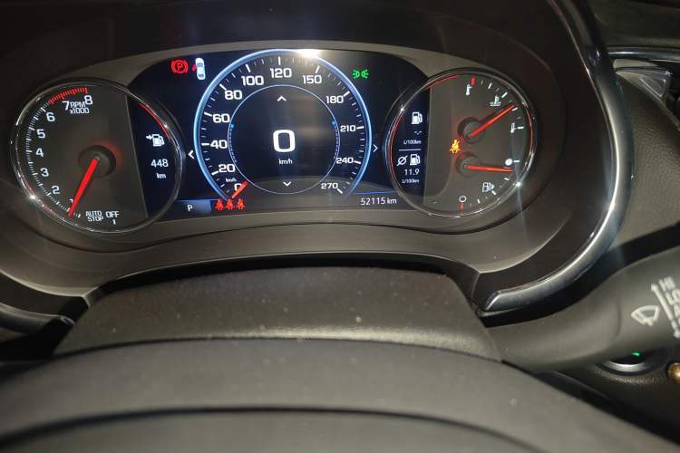 Used Chevrolet Malibu XL 2019 Redline 550T Automatic RuiLian Edition Odometer Close Up