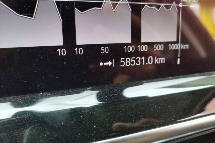 Used BMW X3 2022 Restyled xDrive25i M Sport Package Odometer Close Up