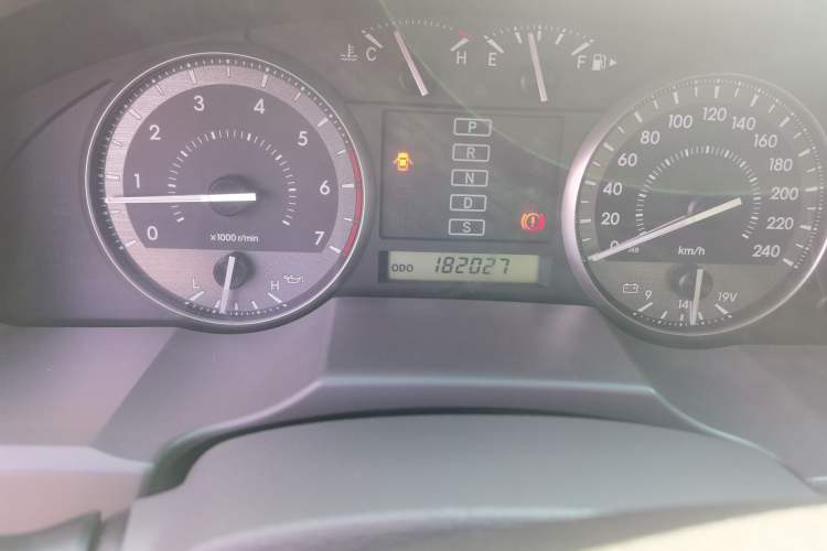 Used Toyota Land Cruiser  Odometer Close Up
