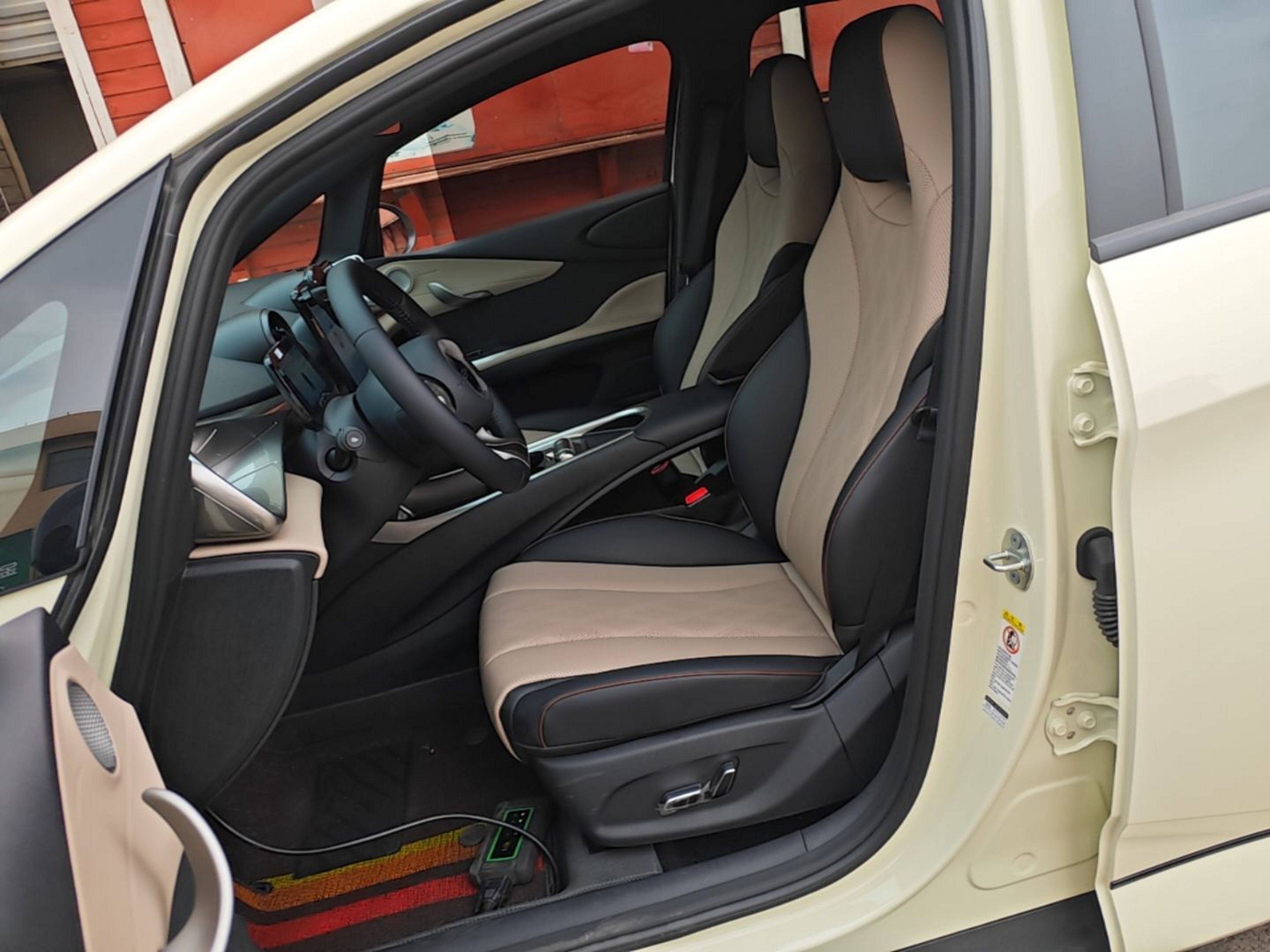 Vordere Reihe im Auto